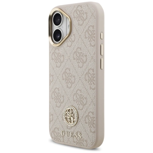 Etui Guess 4G Strass Logo MagSafe do Apple iPhone 17 różowy
