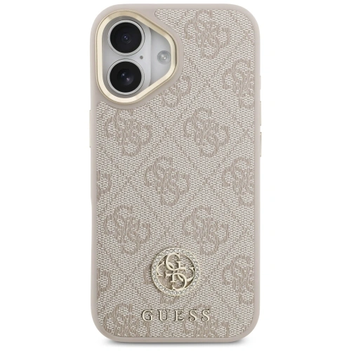 Etui Guess 4G Strass Logo MagSafe do Apple iPhone 17 różowy