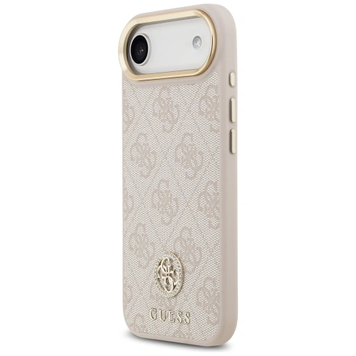 Etui Guess 4G Strass Logo MagSafe do Apple iPhone Air różowy