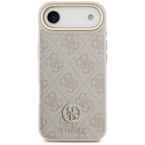 Etui Guess 4G Strass Logo MagSafe do Apple iPhone Air różowy
