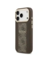 Etui Guess 4G Stripe MagSafe do Apple iPhone 17 Pro brązowy