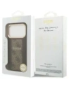 Etui Guess 4G Stripe MagSafe do Apple iPhone 17 Pro brązowy