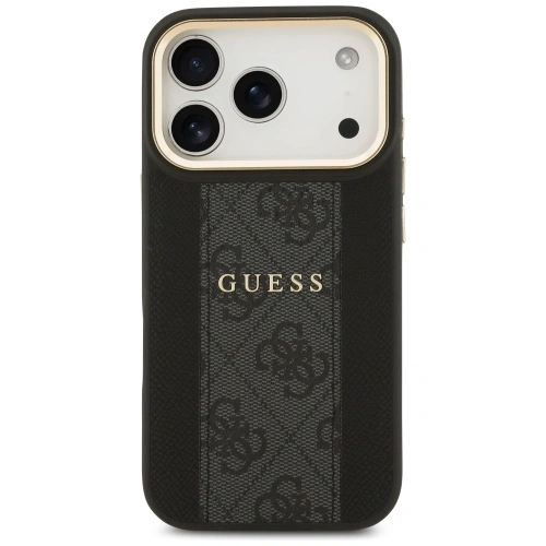 Etui Guess 4G Stripe MagSafe do Apple iPhone 17 Pro czarny