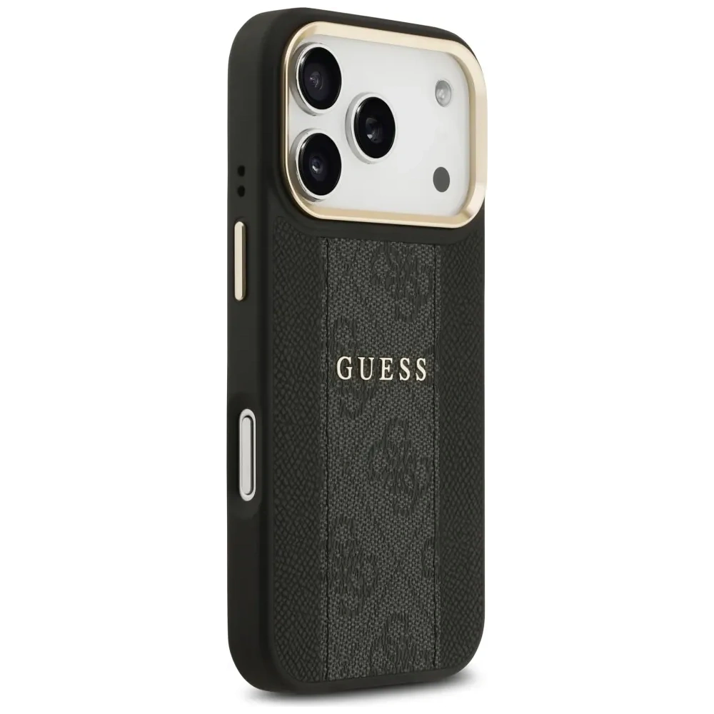 Etui Guess 4G Stripe MagSafe do Apple iPhone 17 Pro czarny