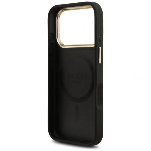 Etui Guess 4G Stripe MagSafe do Apple iPhone 17 Pro czarny