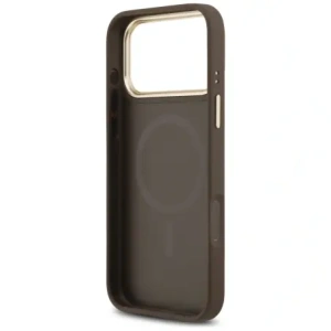 Etui Guess 4G Stripe MagSafe do Apple iPhone 17 Pro Max brązowy
