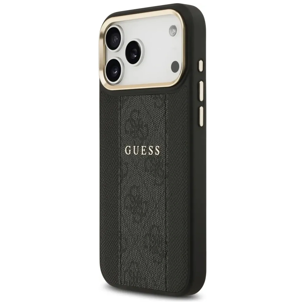 Etui Guess 4G Stripe MagSafe do Apple iPhone 17 Pro Max czarny