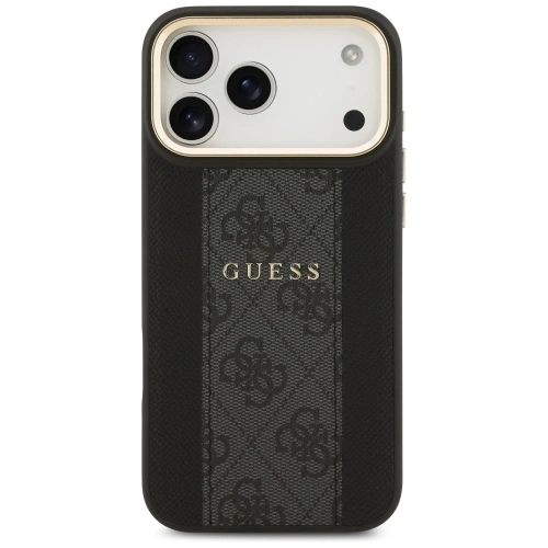 Etui Guess 4G Stripe MagSafe do Apple iPhone 17 Pro Max czarny