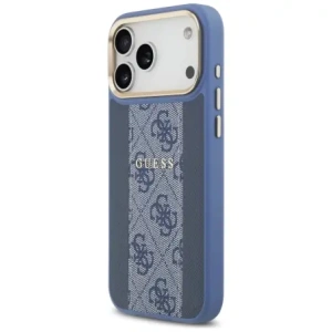 Etui Guess 4G Stripe MagSafe do Apple iPhone 17 Pro Max niebieski