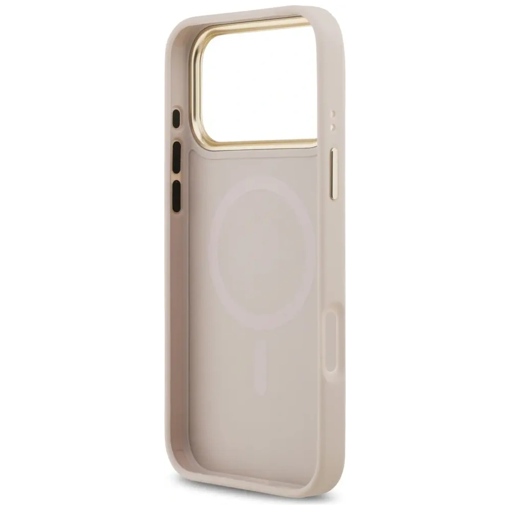 Etui Guess 4G Stripe MagSafe do Apple iPhone 17 Pro Max różowy