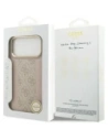 Etui Guess 4G Stripe MagSafe do Apple iPhone 17 Pro Max różowy