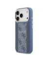 Etui Guess 4G Stripe MagSafe do Apple iPhone 17 Pro niebieski
