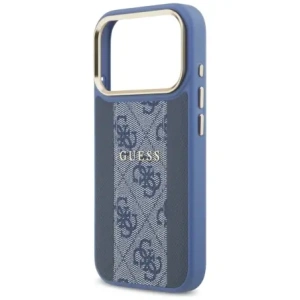 Etui Guess 4G Stripe MagSafe do Apple iPhone 17 Pro niebieski