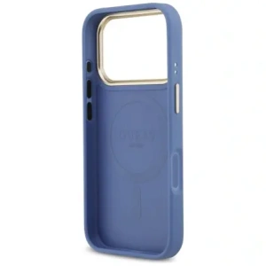 Etui Guess 4G Stripe MagSafe do Apple iPhone 17 Pro niebieski