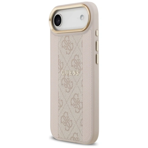 Etui Guess 4G Stripe MagSafe do Apple iPhone Air różowy