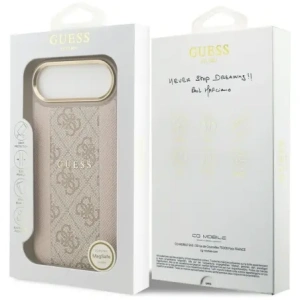 Etui Guess 4G Stripe MagSafe do Apple iPhone Air różowy