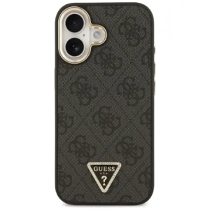 Etui Guess 4G Triangle Logo MagSafe do Apple iPhone 17 czarny złoty