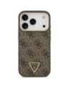 Etui Guess 4G Triangle Logo MagSafe do Apple iPhone 17 Pro brązowy złoty