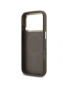 Etui Guess 4G Triangle Logo MagSafe do Apple iPhone 17 Pro brązowy złoty