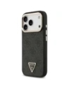 Etui Guess 4G Triangle Logo MagSafe do Apple iPhone 17 Pro czarny złoty