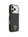 Etui Guess 4G Triangle Logo MagSafe do Apple iPhone 17 Pro czarny złoty