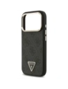Etui Guess 4G Triangle Logo MagSafe do Apple iPhone 17 Pro czarny złoty