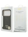 Etui Guess 4G Triangle Logo MagSafe do Apple iPhone 17 Pro czarny złoty