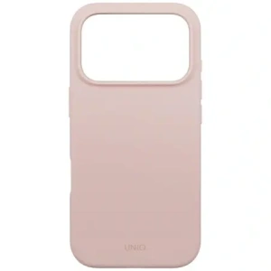 Etui UNIQ Lino do Apple iPhone 17 Pro Magclick Charging różowy