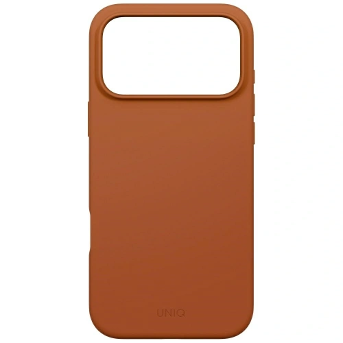 Etui UNIQ Lino do Apple iPhone 17 Pro Max Magclick Charging pomarańczowy
