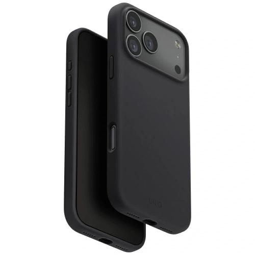 Etui UNIQ Lino do Apple iPhone 17 Pro Max Magclick Charging szary