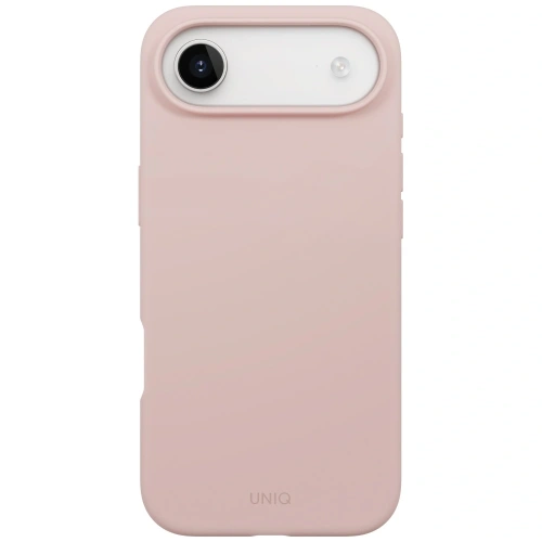 Etui UNIQ Lino do Apple iPhone Air Magclick Charging różowy