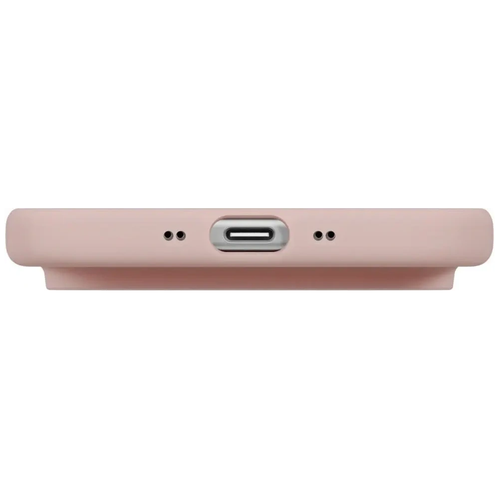 Etui UNIQ Lino do Apple iPhone Air Magclick Charging różowy