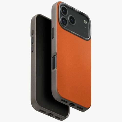 Etui UNIQ Lyden DS do Apple iPhone 17 Pro Magclick Charging pomarańczowo/szary