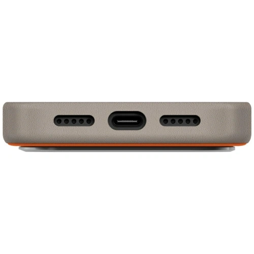 Etui UNIQ Lyden DS do Apple iPhone 17 Pro Magclick Charging pomarańczowo/szary