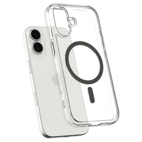 Etui Spigen Ultra Hybrid Mag MagSafe do Apple iPhone 17 Clear/graphite