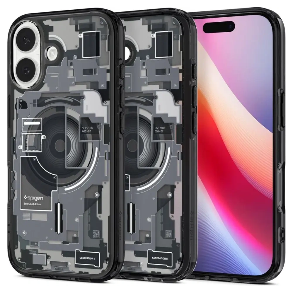 Etui Spigen Ultra Hybrid Mag MagSafe do Apple iPhone 17 Zero One Black