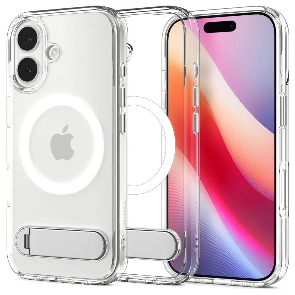 Etui Spigen Ultra Hybrid S Mag MagSafe do Apple iPhone 17 Clear/white