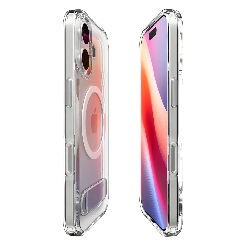 Etui Spigen Ultra Hybrid S Mag MagSafe do Apple iPhone 17 Clear/white