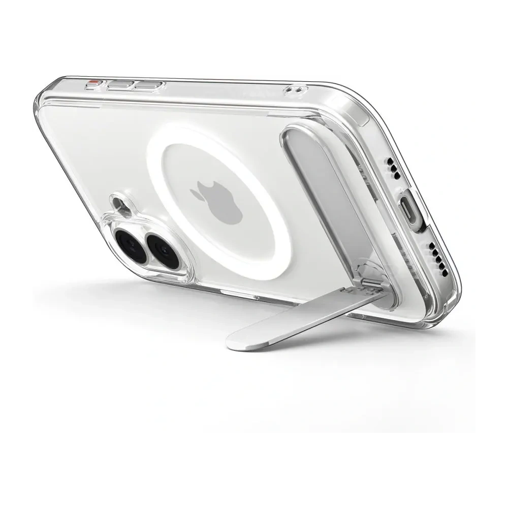 Etui Spigen Ultra Hybrid S Mag MagSafe do Apple iPhone 17 Clear/white