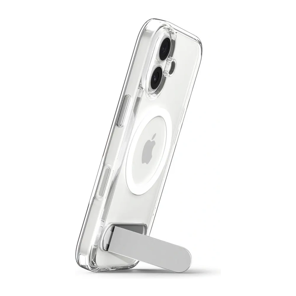 Etui Spigen Ultra Hybrid S Mag MagSafe do Apple iPhone 17 Clear/white