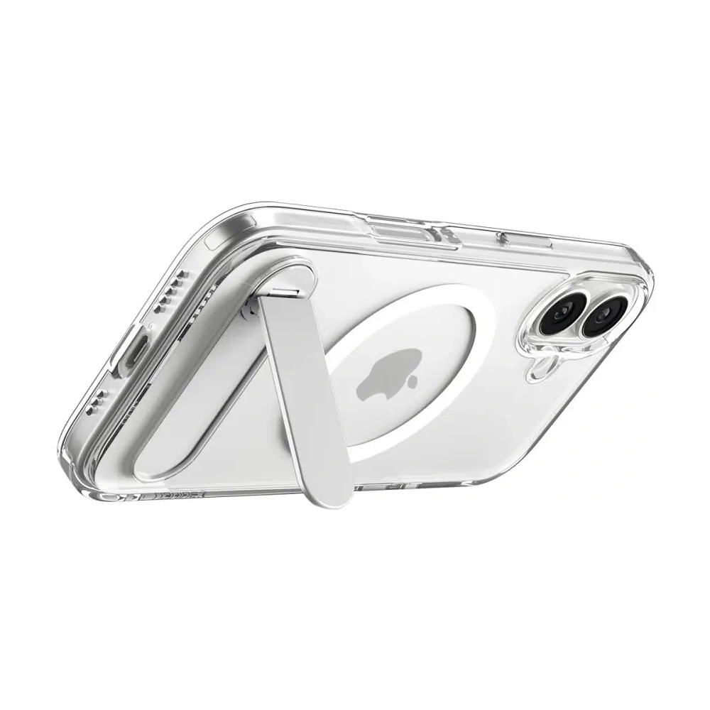 Etui Spigen Ultra Hybrid S Mag MagSafe do Apple iPhone 17 Clear/white