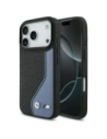 Etui BMW M Carbon Logo MagSafe do Apple iPhone 17 Pro niebieski