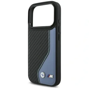 Etui BMW M Carbon Logo MagSafe do Apple iPhone 17 Pro niebieski