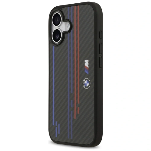 Etui BMW M Kevlar Lines & Logo MagSafe do Apple iPhone 17 czarny