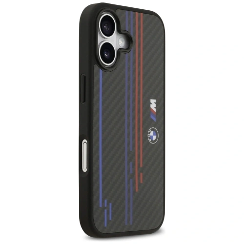 Etui BMW M Kevlar Lines & Logo MagSafe do Apple iPhone 17 czarny