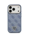 Etui Guess 4G Triangle Logo MagSafe do Apple iPhone 17 Pro niebieski złoty