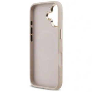 Etui Guess 4G Triangle Logo MagSafe do Apple iPhone 17 różowy złoty