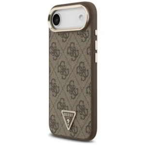 Etui Guess 4G Triangle Logo MagSafe do Apple iPhone Air brązowy złoty