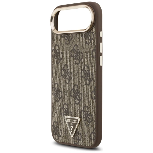 Etui Guess 4G Triangle Logo MagSafe do Apple iPhone Air brązowy złoty