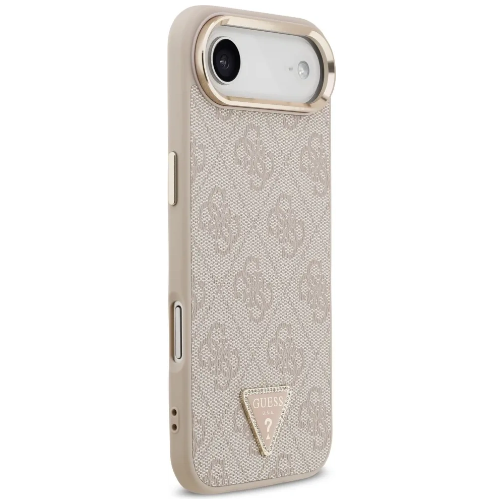 Etui Guess 4G Triangle Logo MagSafe do Apple iPhone Air różowy złoty